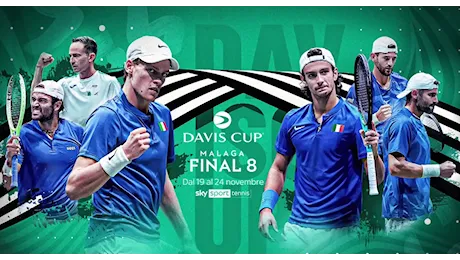 Tennis Coppa Davis Finals 2024 a Malaga, tutti con gli azzurri &#55356;�&#55356;� su Sky Sport e NOW