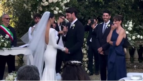 Cecilia Rodriguez e Ignazio Moser, il matrimonio in Toscana: le immagini