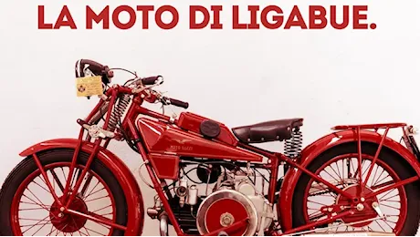 Al raduno Moto Guzzi la Sport 14 del pittore Antonio Ligabue