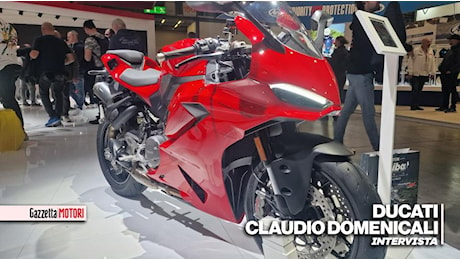 Claudio Domenicali, Ducati: Il motore a V è nobile