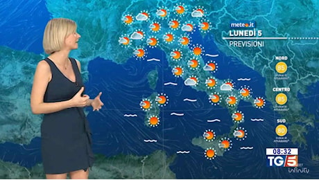 Meteo 5 agosto, Anticiclone Africano protagonista: caldo afoso in aumento