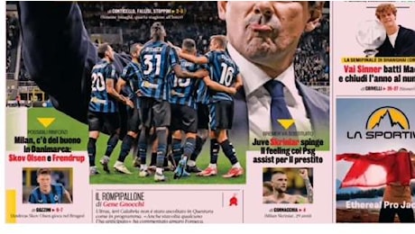 La Gazzetta in prima pagina: Milan, c'è del buono in Danimarca: Skov Olsen e Frendrup