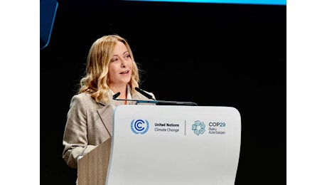 Troppa ideologia ci porta all'insuccesso. L'intervento integrale di Giorgia Meloni alla Cop29