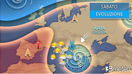 Meteo Sud - Nel weekend impulso freddo dai Balcani: tornano piogge, temporali e neve in montagna