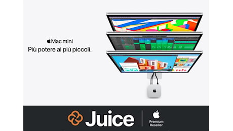 Da Juice i nuovi Mac M4 in preordine in 20 rate zero interessi