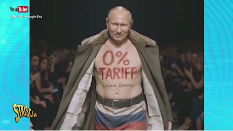 I leader mondiali alla sfilata dei dazi di Trump - Striscia la notizia Video