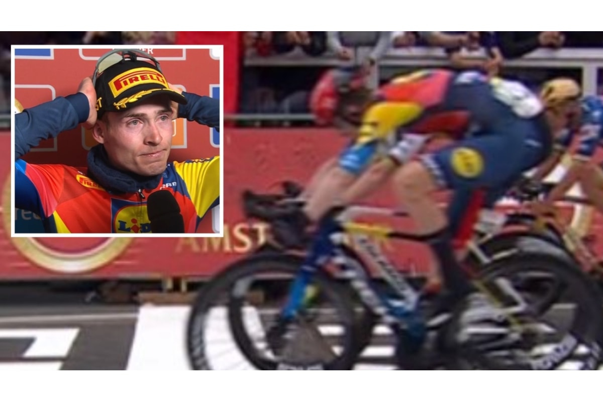 Skjelmose vince la Amstel Gold Race 2025: il danese batte in volata Pogacar ed Evenepoel e si commuove