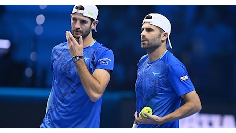 Vavassori-Bolelli ko: ora la qualificazione è in bilico e venerdì sfidano i migliori al mondo...