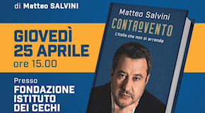 Salvini presenta il suo libro il 25 aprile. Quel refuso sulla locandina (cechi senza i) che rievoca un'altra gaffe della Lega