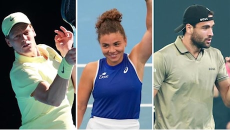 Australian Open, tabellone: Sinner, Berrettini, Musetti, Paolini, il borsino degli italiani