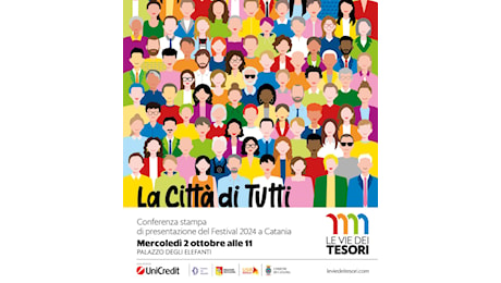 Cultura, mercoledì 2 ottobre la presentazione del festival “Le vie dei Tesori”