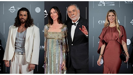 Festa del cinema, le pagelle look del red carpet di Megalopolis: Gia Coppola rinascimentale (7,5), Can Yaman selvaggio (5), Nicoletta Romanoff che classe (10)