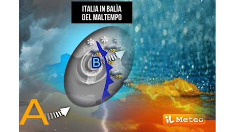 Italia in balìa del maltempo: pioggia, vento e neve fino al weekend