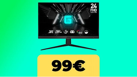 Il monitor MSI G2412F per il gaming è al minimo storico su Amazon Italia