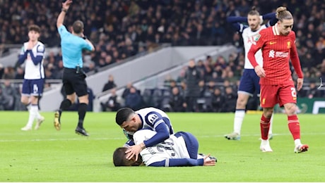 Tottenham-Liverpool: 1-0, Bentancur sviene ma è cosciente