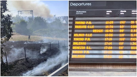 Treni bloccati e in ritardo tra Firenze e Roma, la diretta: incendio vicino ai binari a Orvieto, circolazione sospesa