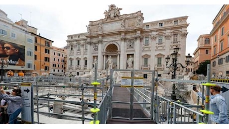 Fontana di Trevi,domani si inaugura la passerella panoramica