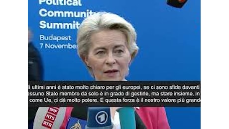 VIDEO: Vittoria Trump, von der Leyen: Nostra forza è stare insieme a 27