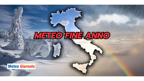 Meteo fine anno: ci sono delle cose che dovete sapere