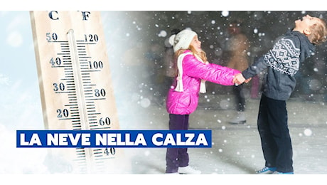 Meteo: la Befana porta la neve nella calza