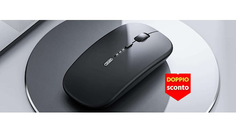 Bastano 12€ per un mouse wireless di alta precisione: 2 sconti al Black Friday