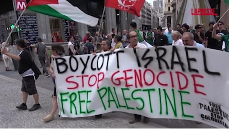 VIDEO Milano, la piazza pro Gaza risponde a Piantedosi: “Noi contro ogni antisemitismo”