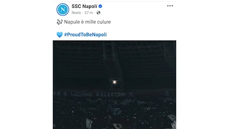 VIDEO SSCN - Gli azzurri festeggiano sotto la curva B sulle note di Napule è