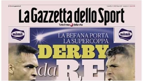 Prima Derby da Re: la Befana porta la Supercoppa