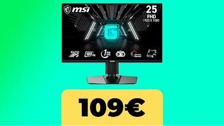 MSI G255PF, il monitor per il gaming è ad un prezzo clamoroso per il Black Friday di Amazon